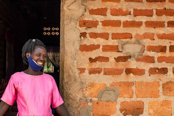 “Having a safe place to live makes me feel at peace.” Teopista Babenda at her home.