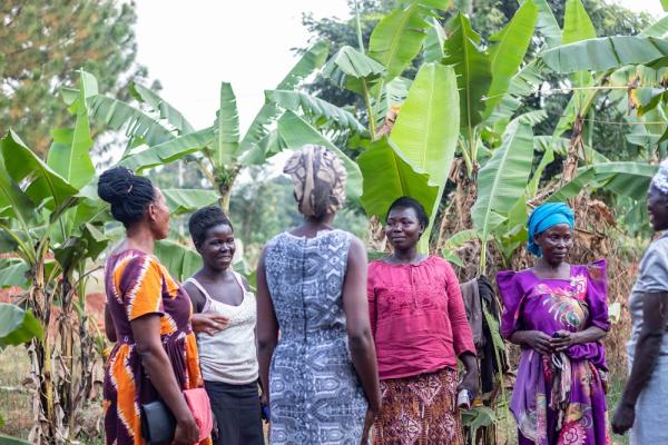 “Many times, all we need is to be in a circle of friends to laugh and share our joys, tears and encourage each other.” Women of the Kyakabuga community drug distribution point support group.