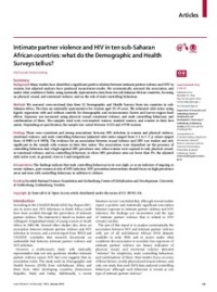Intimate Partner Violence and HIV in Ten Sub-Saharan African Countries: What do the Demographic and Health Surveys tell us?