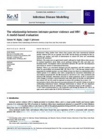 Image of The Relationship between Intimate Partner Violence and HIV: A Model-based Evaluation