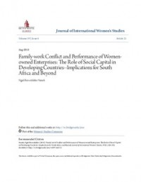 Family-work Conflict and Performance of Women-owned Enterprises: The Role of Social Capital in Developing Countries--Implications for South Africa and Beyond