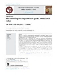Image of The continuing Challenge of Female Genital Mutilation in Sudan