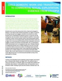 Image of Child Domestic Work and Transitions to Commercial Sexual Exploitation: Evidence from Ethiopia