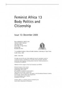 Image of Feminist Africa Issue 13. 2009: Body Politics and Citizenship