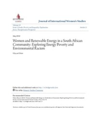 Image of Women and Renewable Energy in a South African Community: Exploring Energy Poverty and Environmental Racism